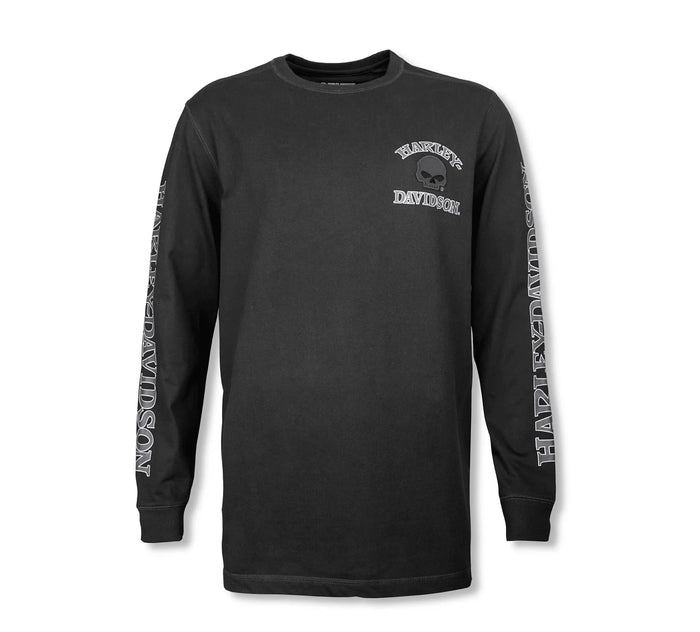 Willie G ™ Skull Long Sleeve Tee - Black