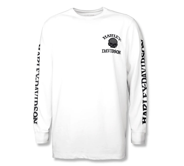 Willie G ™ Skull Long Sleeve Tee - White
