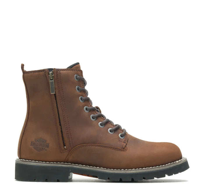 HARLEY-DAVIDSON MENS WINSLOW LACE UP BOOT BROWN