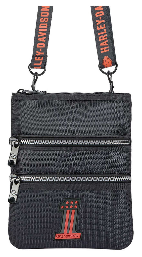 Harley-Davidson® Women's Rubber #1 Logo Crossbody Sling Purse