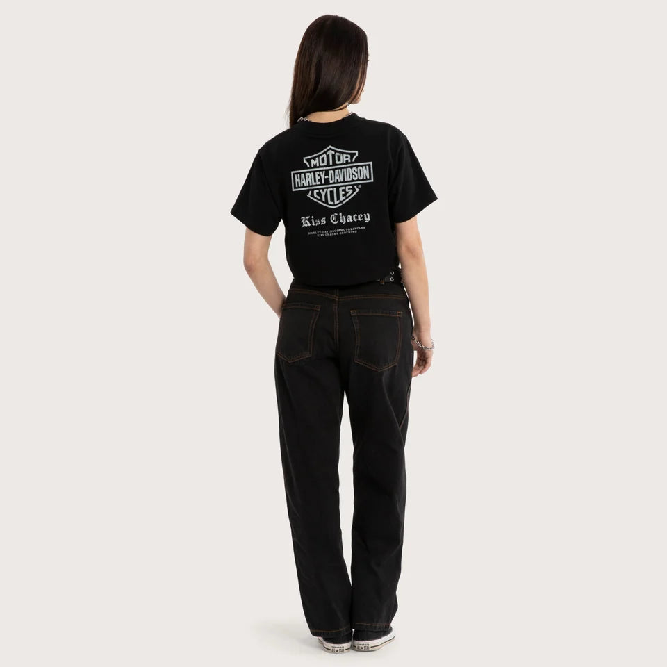 KSCY Rumble Crop Tee Jet Black