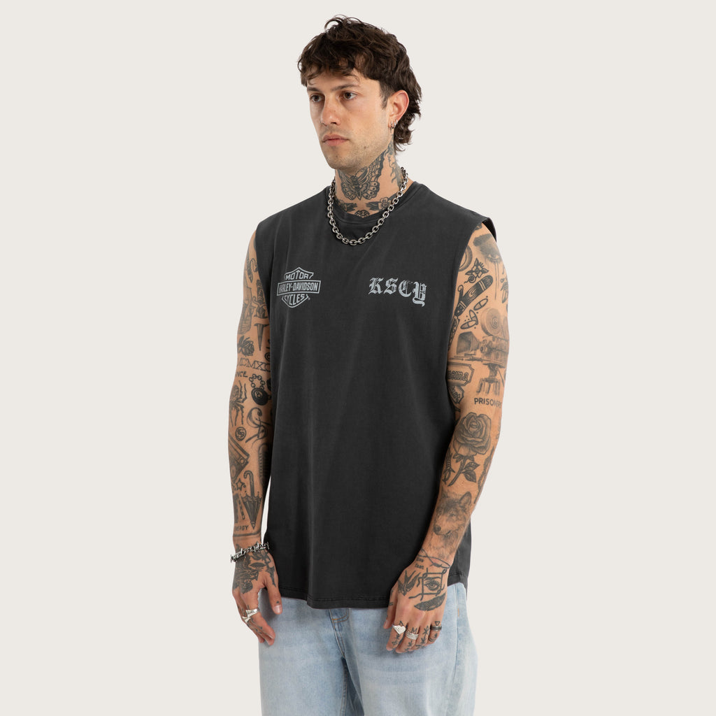 KSCY Throttle Dual Curved Muscle Pigment Black