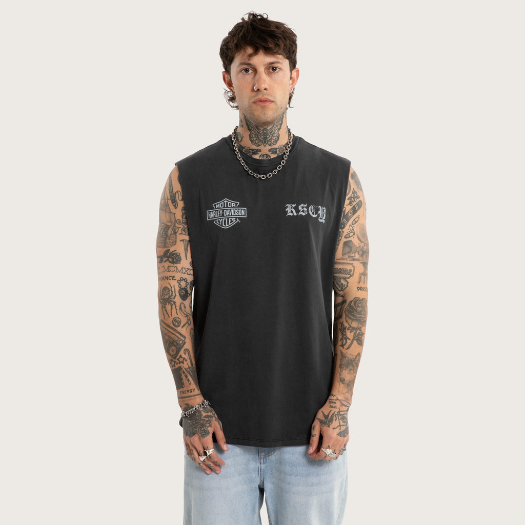 KSCY Throttle Dual Curved Muscle Pigment Black