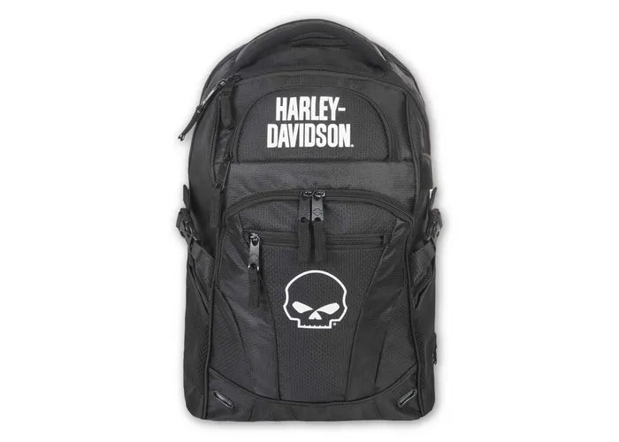 HARLEY-DAVIDSON Harley-davidson Willie G Skull Logo Renegade Lightweight Backpack - Black