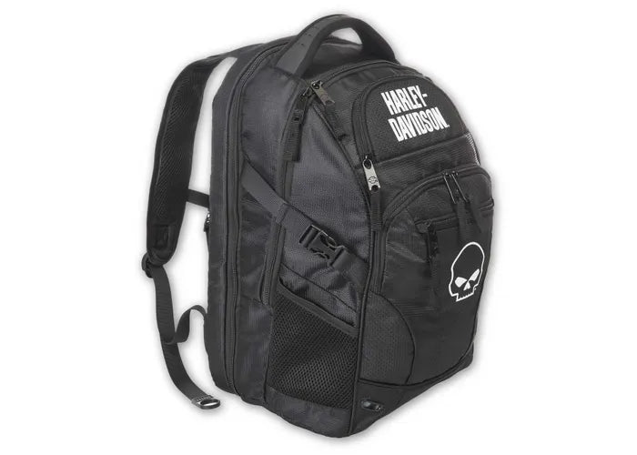 HARLEY-DAVIDSON Harley-davidson Willie G Skull Logo Renegade Lightweight Backpack - Black