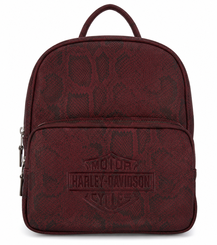 Harley-Davidson Women's Snake Backpack Rum Red