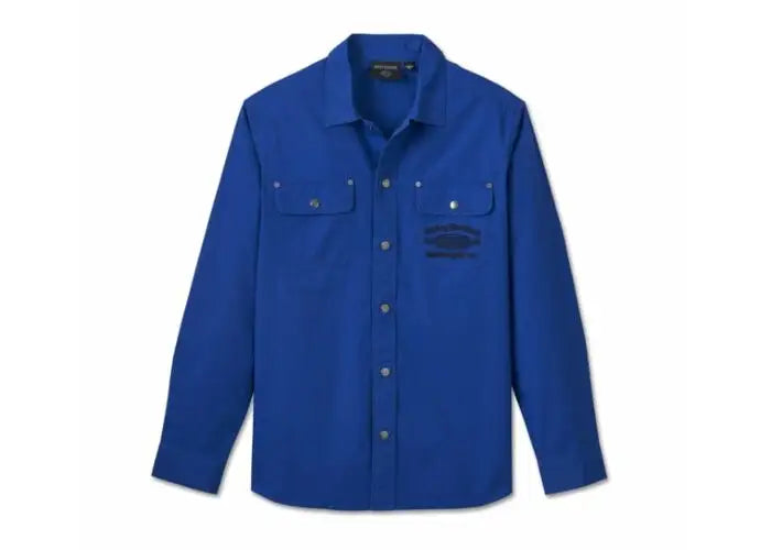 HARLEY-DAVIDSON MENS WORKER LONG SLEEVE OVERSHIRT