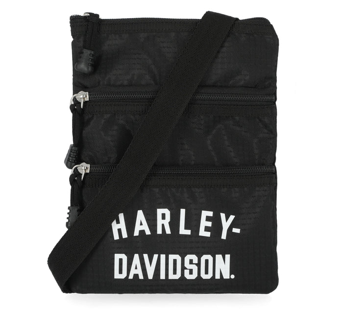 Harley-Davidson® Black Ripstop Crossbody Bag | Sling Bag