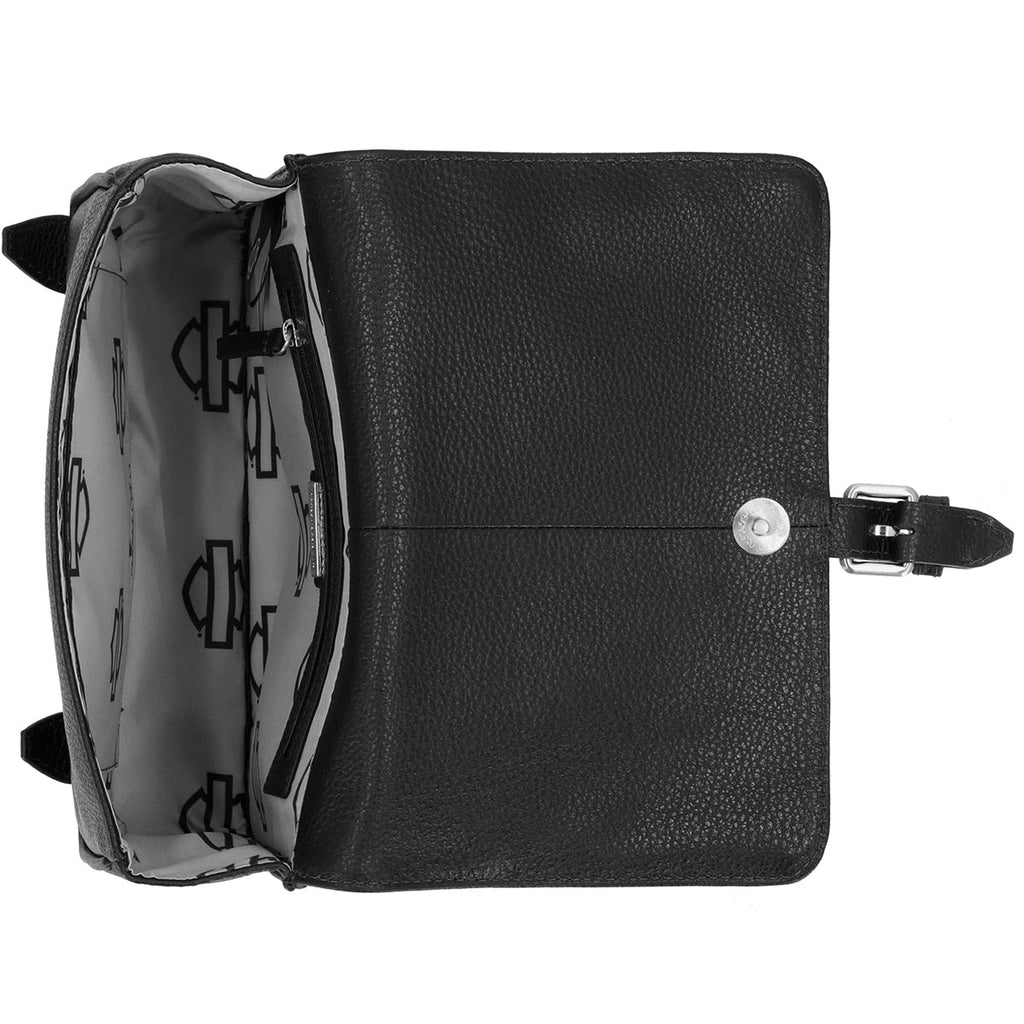 Harley-Davidson Women's Core Stud Buckle Leather Backpack Black