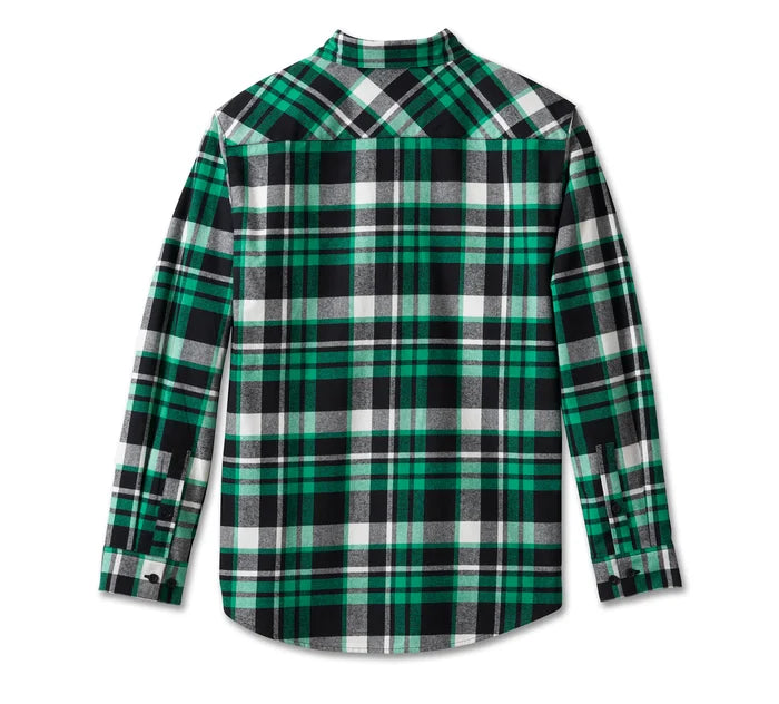 Men's Essence Shirt - Green Plaid