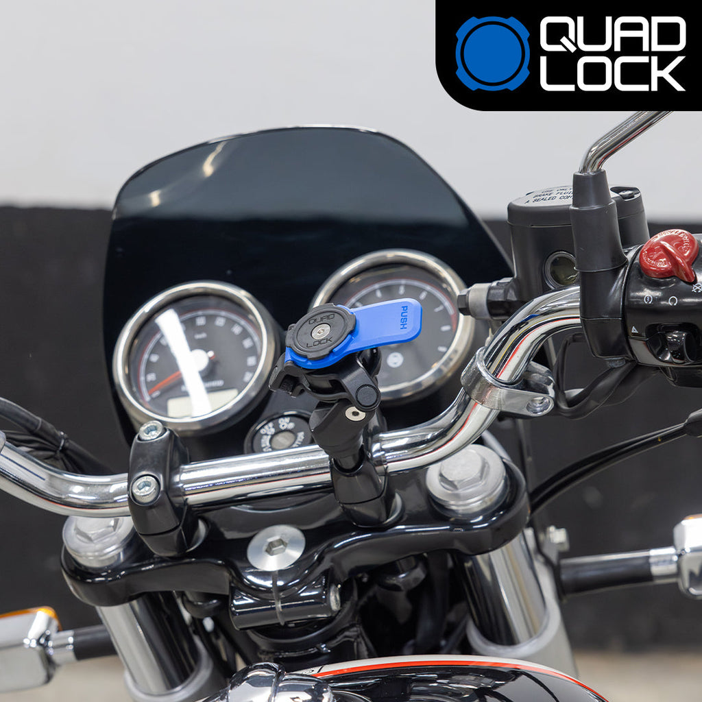Quad Lock Motorcycle Handlebar Clamp Bolt Mount