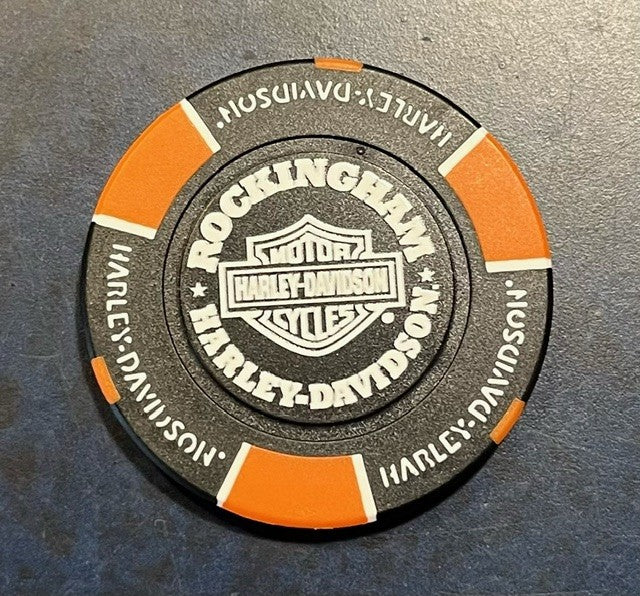 ROCKINGHAM HARLEY-DAVIDSON COLLECTORS POKERCHIP