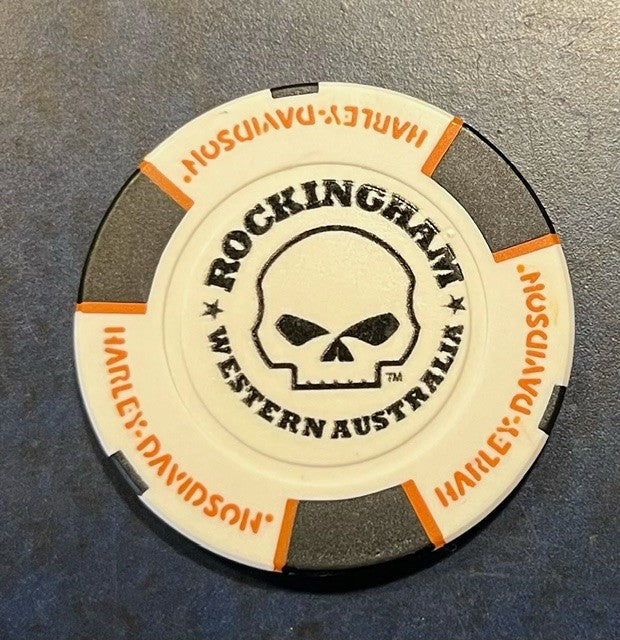 ROCKINGHAM HARLEY-DAVIDSON COLLECTORS POKERCHIP