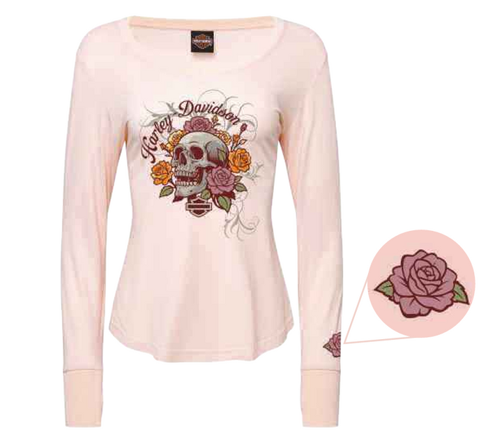 Harley-Davidson Long Sleeve Ladies Dealer Tee - REVIVAL