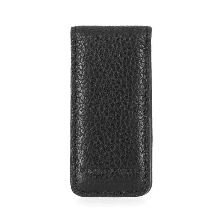 Harley-Davidson® Bar & Shield® Money Clip - Black Leather - Magnetic Close