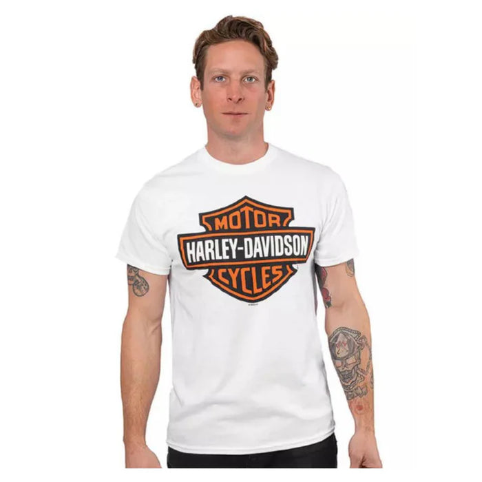 Harley-Davidson Bar & Shield white Short Sleeve T-Shirt - DEALER