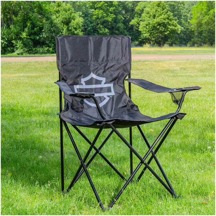 Harley-Davidson® Open Bar & Shield Deluxe Folding Chair