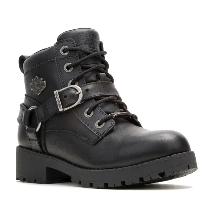 Harley-Davidson® Women's Kelley Harness Ride WP Black Motorcycle Boots