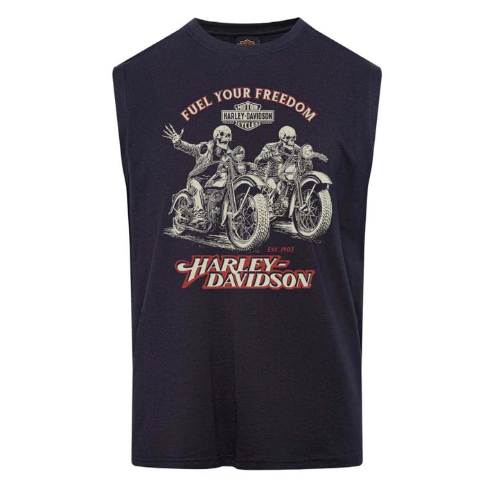 PERTH & ROCKINGHAM HARLEY DAVIDSON® MENS DERANGED MUSCLE TEE
