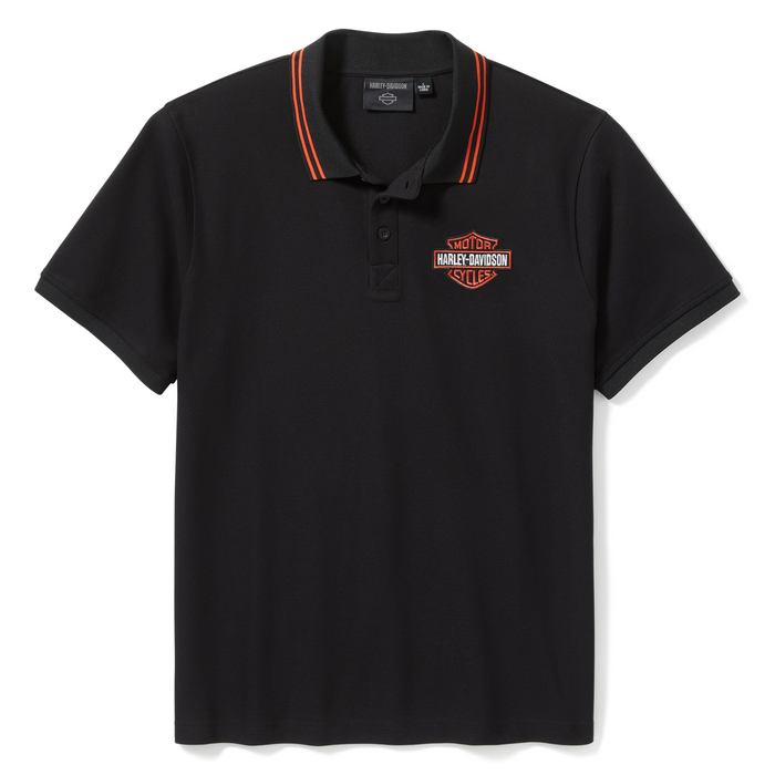 Harley-Davidson Men's Bar & Shield Pique Polo 99252-25VM