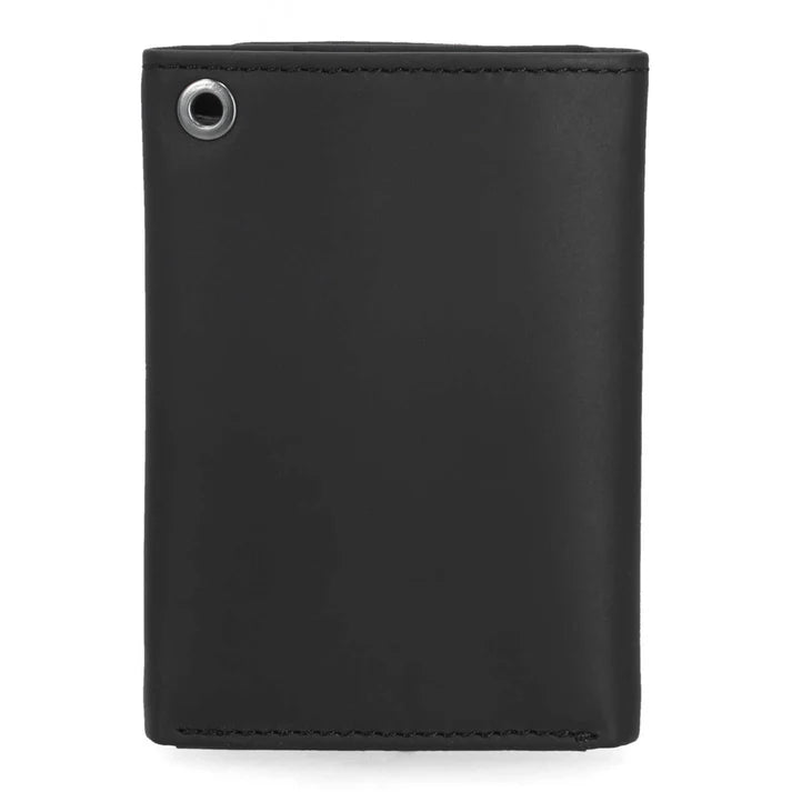 Harley-Davidson® Men's H-D Center Block Tri-Fold Genuine Leather Wallet - Black