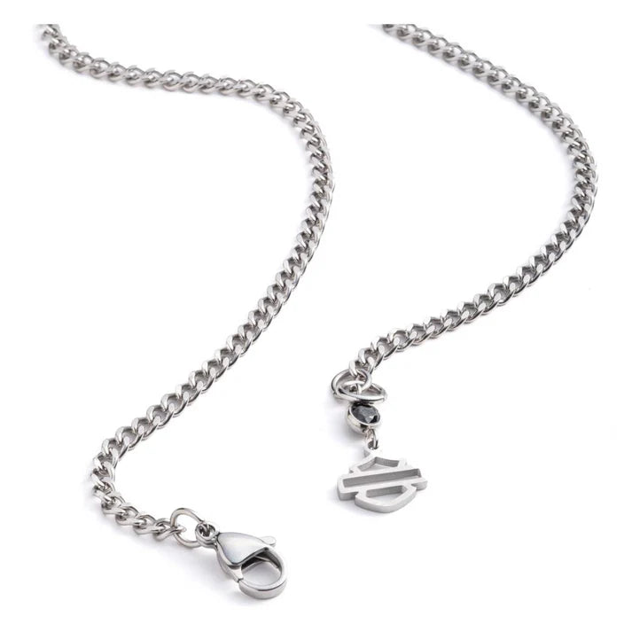 Harley-Davidson® Men's 26 in. Dog Tag Pendant Necklace - Stainless Steel