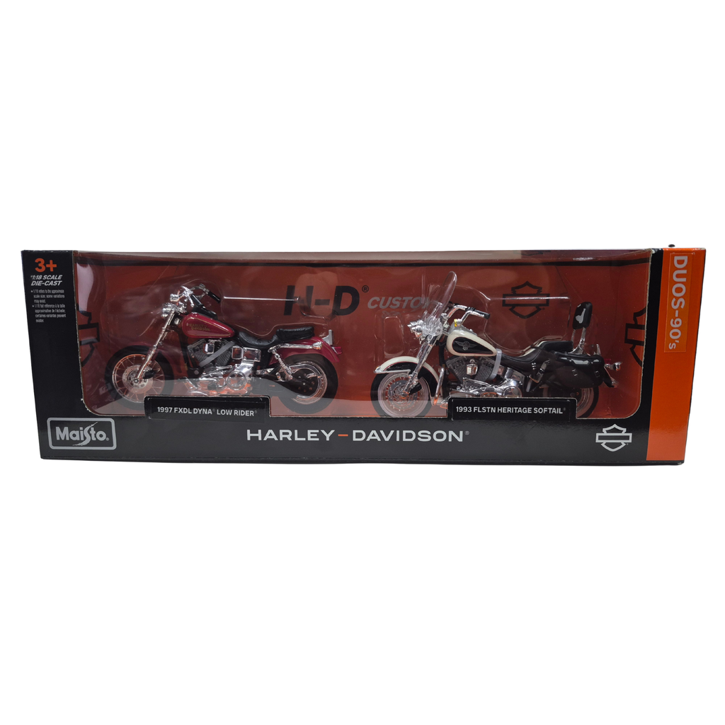 Harley-Davidson 1:18 1990's Motorcycle Duo Pack