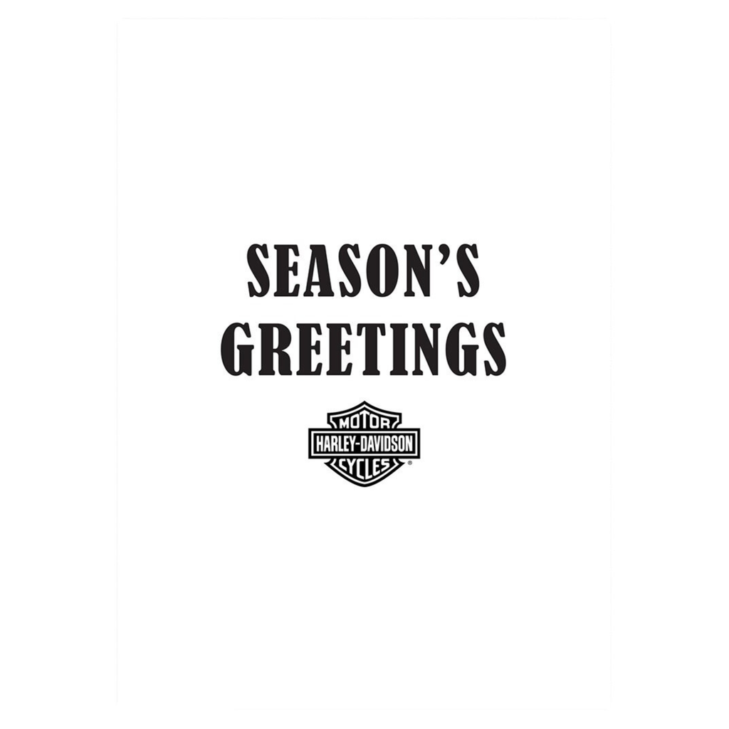 Harley-Davidson Santa's New Toy Greeting Card HDL-20090