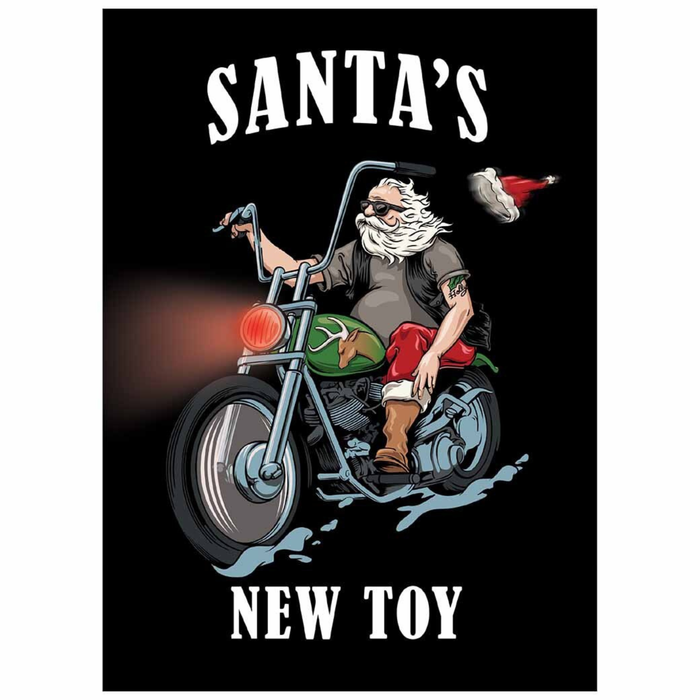 Harley-Davidson Santa's New Toy Greeting Card HDL-20090
