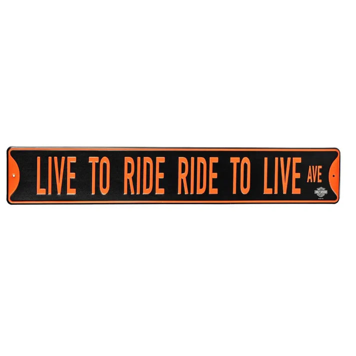 Harley-Davidson® Metal Street Sign Live to Ride Ave