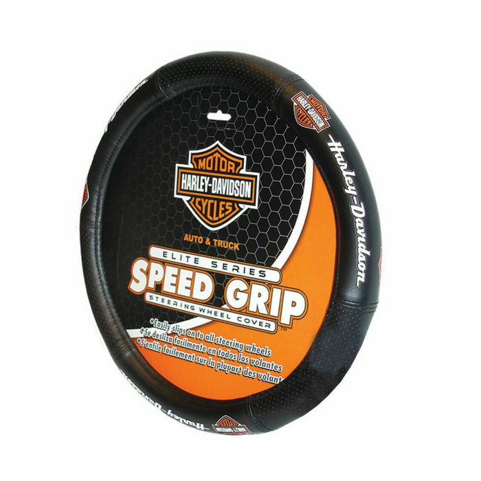 Harley-Davidson Elite Bar & Shield Speed Grip Steering Wheel Cover 6733-FH
