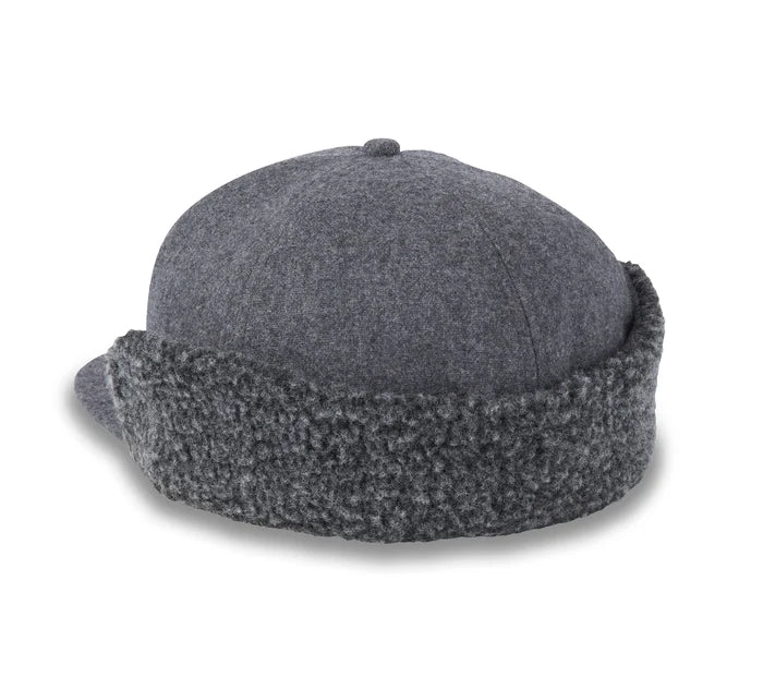 Willie G Skull Flap Hat - Medium Grey Heather