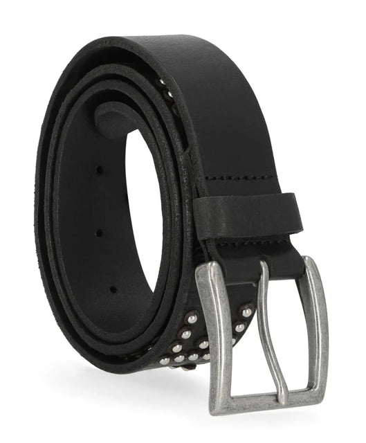 Harley-Davidson® Women's Heat Embossed Logo Genuine Leather Belt - Black