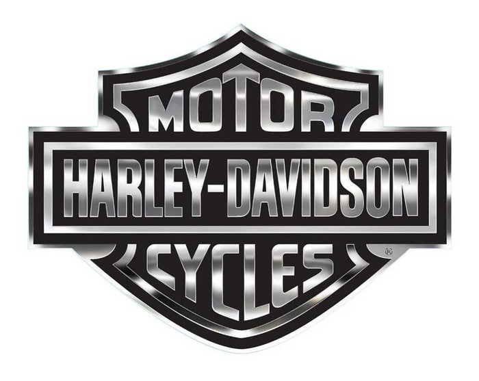 Harley-Davidson® Bar & Shield Logo Decal, X-Large 30 x 40 In, Gray & Black