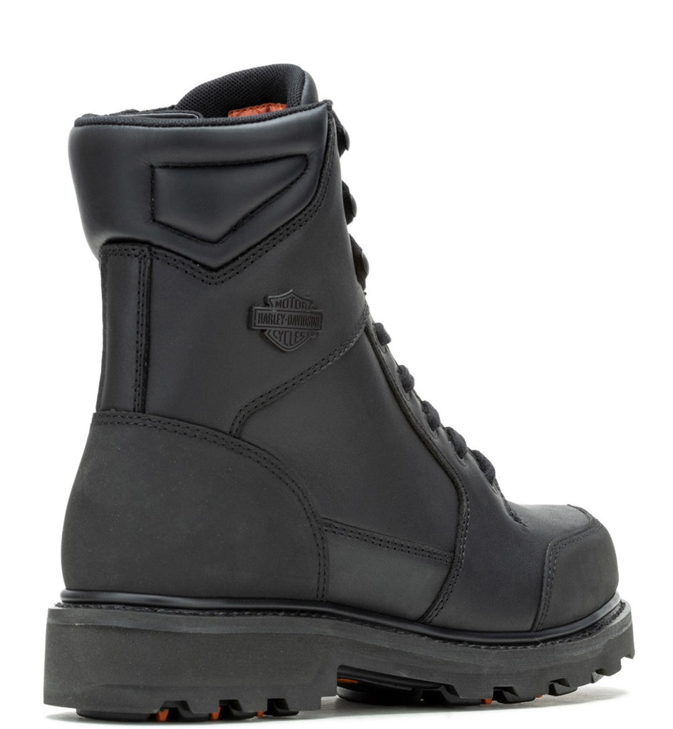 Harley-Davidson® Men's 7-Inch Brockman Water Poof Black Motorcycle Boots D50001