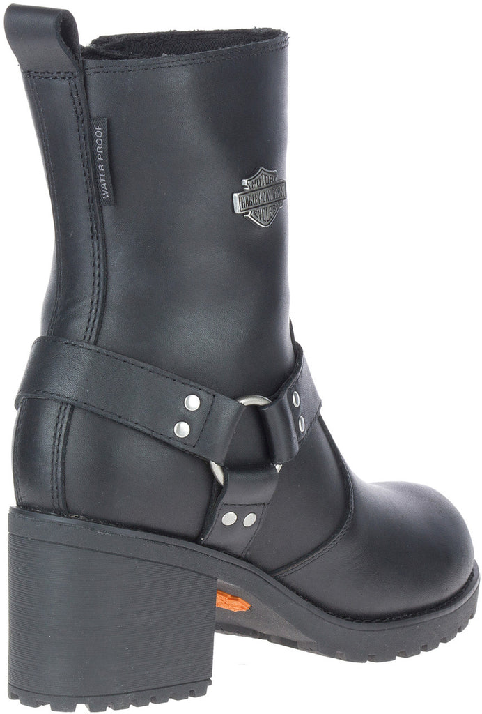 Harley-Davidson® Women's Howell 6.75" Black Waterproof Motorcycle Boots