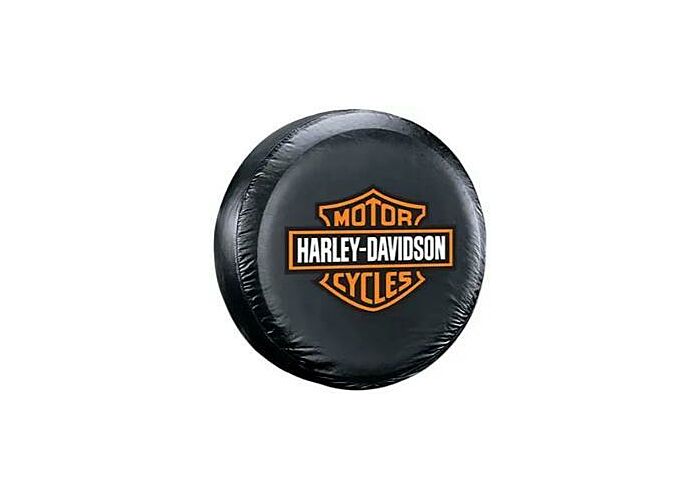Harley-Davidson Orange/White Bar Spare Tire Cover FB790