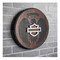 Harley-Davidson® Open Bar & Shield Eagle Pub Sign, Round Wooden Sign, Brown