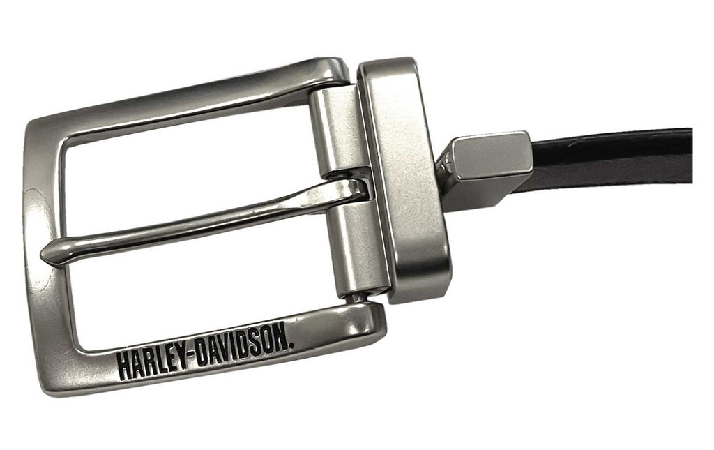 Harley-Davidson® Men's Traditional H-D Reversible Leather Belt - Black/Brown