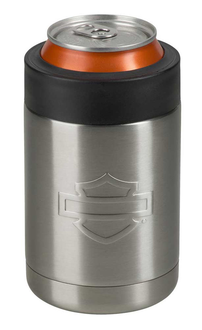 Harley-Davidson® Silhouette B&S Stainless Steel Can Cooler - 12 oz. HDX-98513