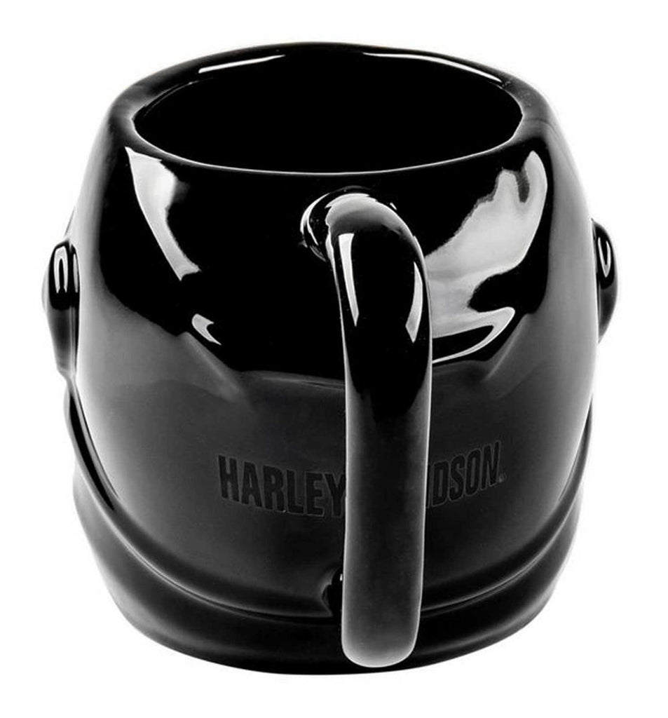 Harley-Davidson® 24 oz. Sculpted Helmet Ceramic Coffee Mug, Gloss Black