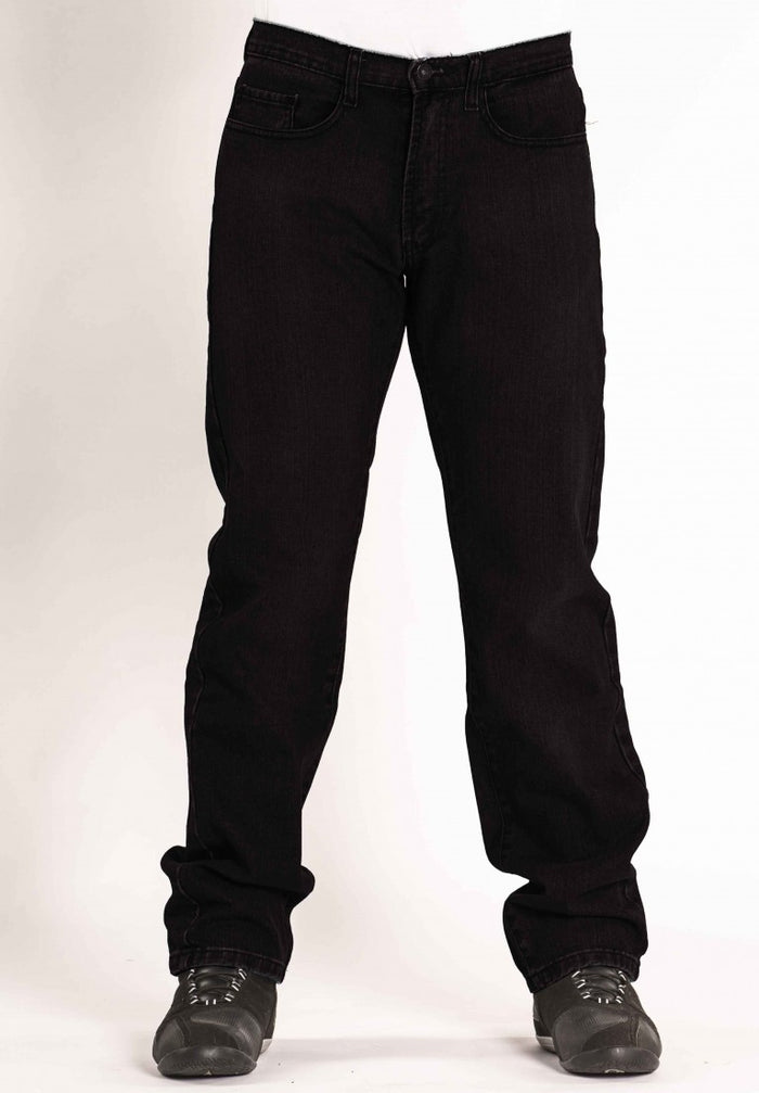 TKD MAX RIGID STRAIGHT LEG BLACK KEVLAR JEANS