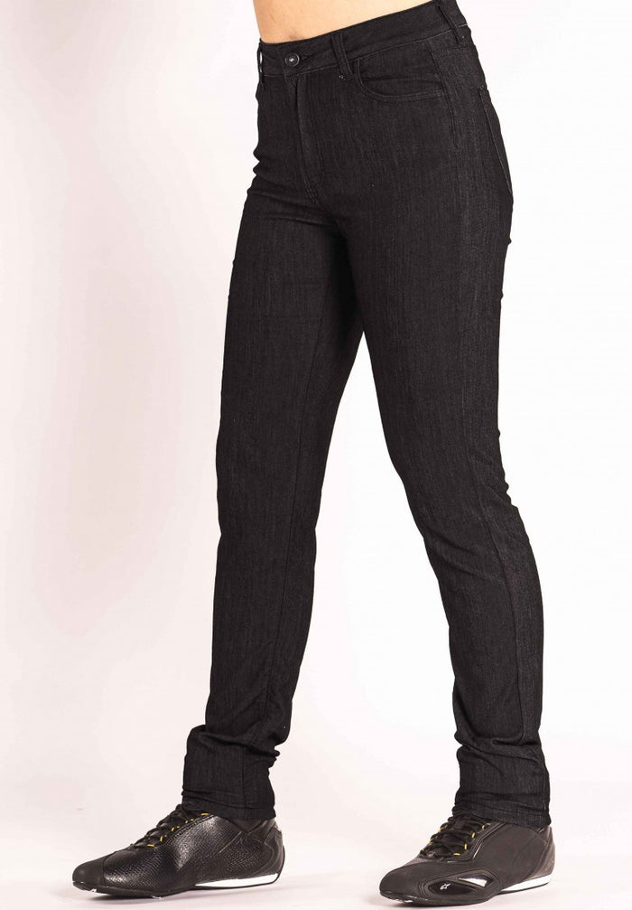 TKD Amber Black High rise stretch slim Kevlar combo Jeans