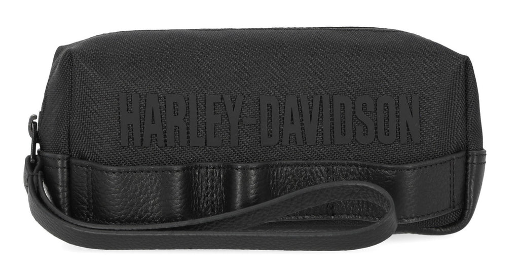 Harley-Davidson® Modular Traveling Polyester Toiletry Kit Case - Black