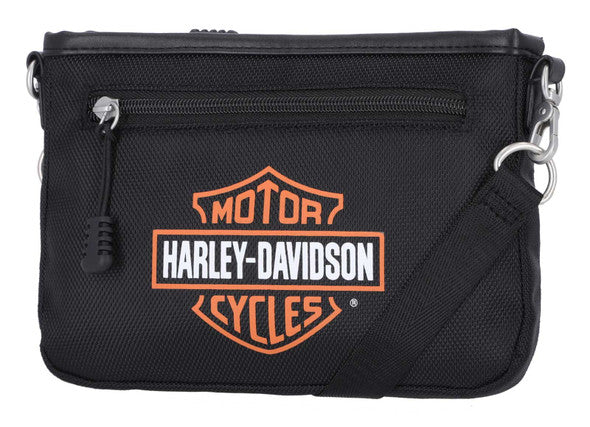 Harley-Davidson® Women's Bar & Shield Logo Convertible Crossbody, Black