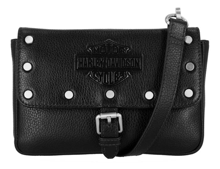 Harley-Davidson Women's Core Stud Convertible Hip Bag Black