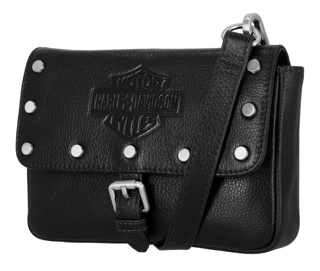 Harley-Davidson Women's Core Stud Convertible Hip Bag Black