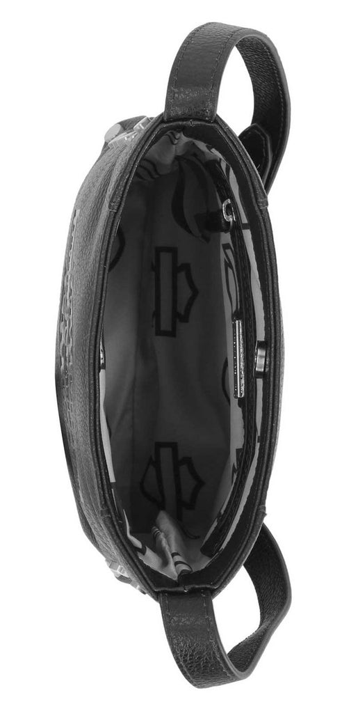 Harley-Davidson Women's Core Stud Leather Crossbody Purse Black