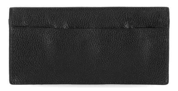 Harley-Davidson® Men's Classic Genuine Pebble Leather B&S Long Wallet - Black