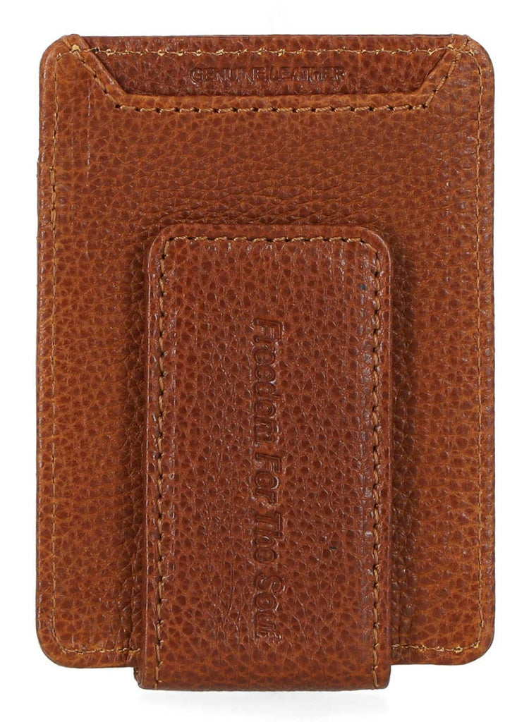 Harley-Davidson® Men's Bar & Shield Front Pocket Leather Money Clip – Cognac